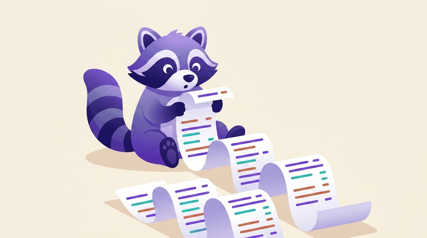La mascotte d'Aurealo déroule un très long ticket de caisse.